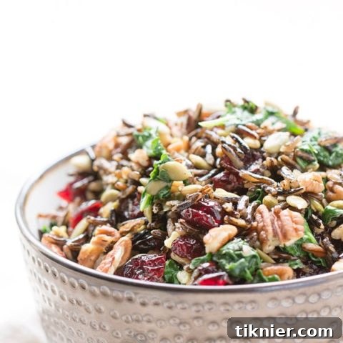 Harvest Wild Rice Salad with Pumpkin Vinaigrette
