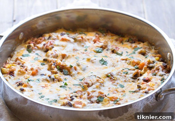 Skillet Sweet Potato Enchilada Bake 4 Sweet Potato Enchiladas Skillet Casserole, ready to serve