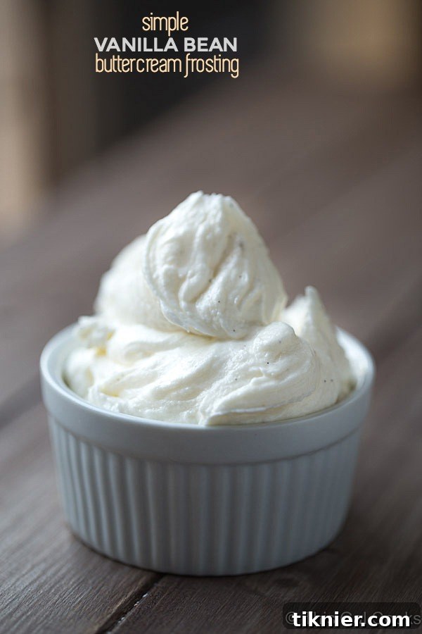 Exquisite Simple Vanilla Bean Buttercream Frosting for Cakes and Cupcakes