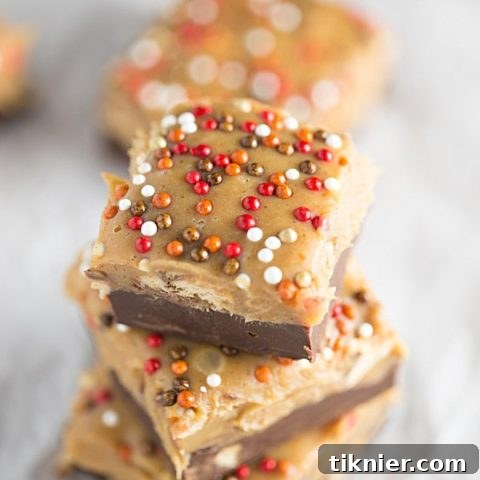Snickers Chocolate Peanut Butter Pumpkin Fudge