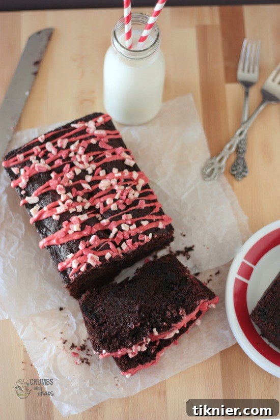 40+ Chocolate Peppermint Treats 15 Delicious Chocolate Peppermint Bread, a festive morning treat from Crumbs and Chaos