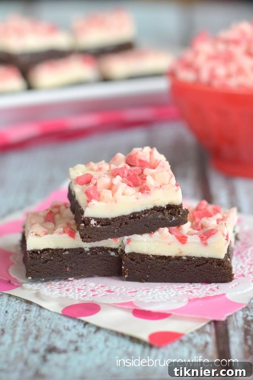 40+ Chocolate Peppermint Treats 22 Decadent Peppermint Mocha Cookie Dough Truffle Bars by Inside BruCrew Life, a layered holiday treat