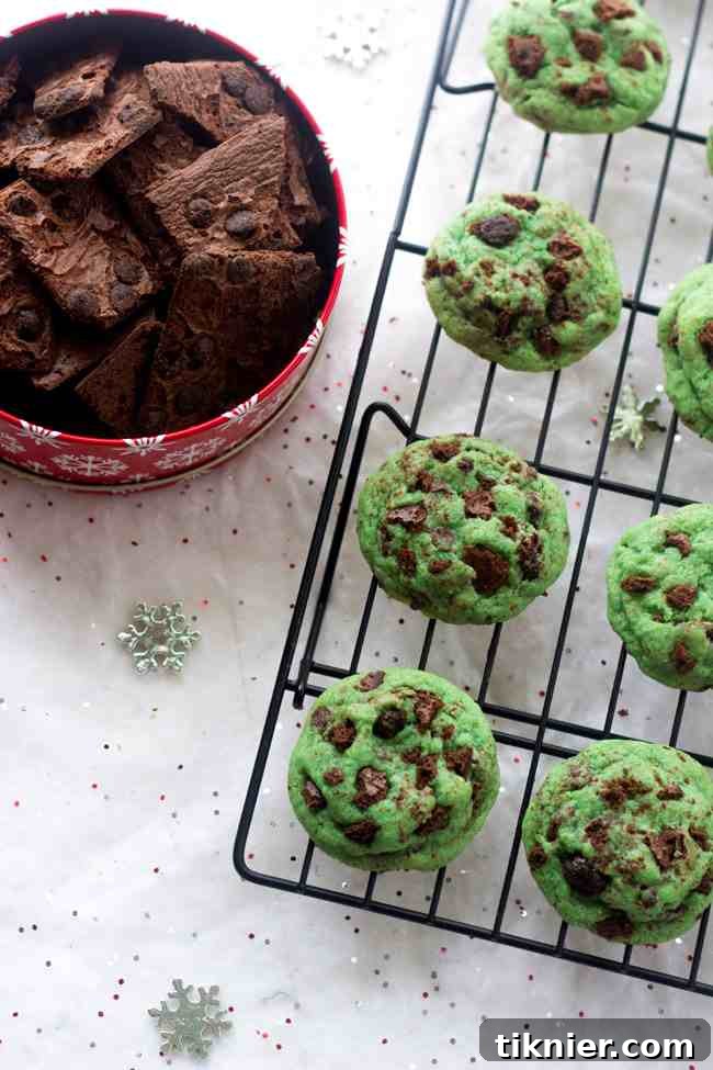 40+ Chocolate Peppermint Treats 35 Mint Chocolate Chip Sugar Cookies, a refreshing twist on a classic by Food Faith Fitness