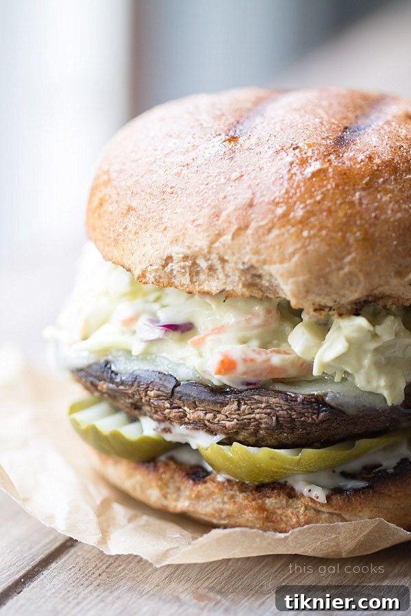 2014s Most Loved Healthy Meals 12 Portobello Burgers with Chipotle Avocado Slaw: A flavorful and satisfying vegetarian burger option.