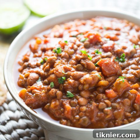 20 Minute Easy Lentil Chili
