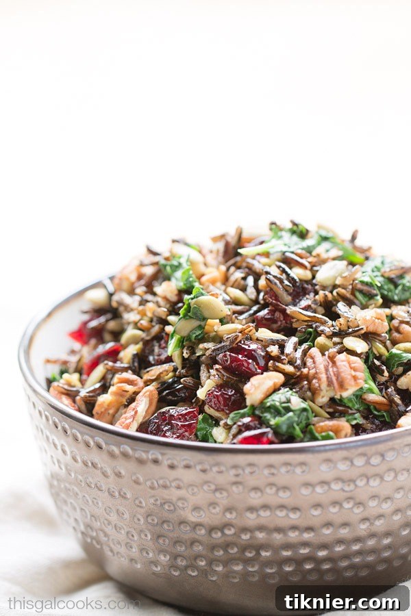 Harvest Wild Rice Salad with Pumpkin Vinaigrette | This Gal Cooks #pantryinsiders