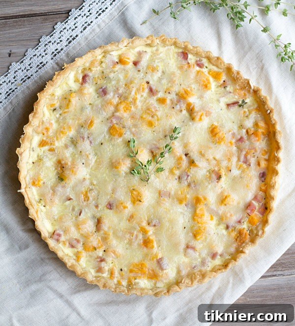 Sweet Potato, Ham, and Swiss Tart Recipe on This Gal Cooks