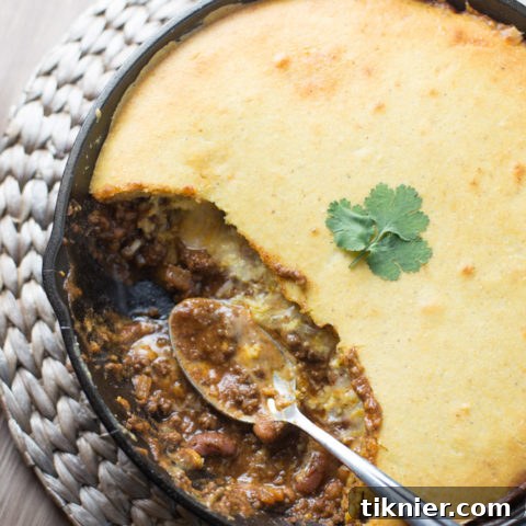 Easy Tamale Pie (made in one skillet!)