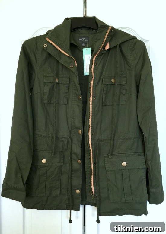 Stitch Fix #9: Chaplin Hooded Anorak Cargo Jacket by Market & Spruce