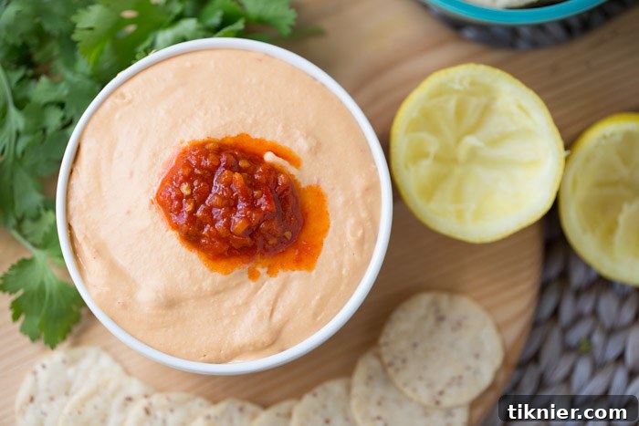 Harissa White Bean Hummus. Dairy free. Vegan. Easy Appetizer | This Gal Cooks
