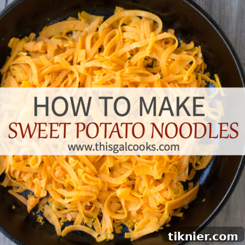 How to Make Sweet Potato Noodles