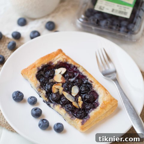 Blueberry Brie Pastry Tarts