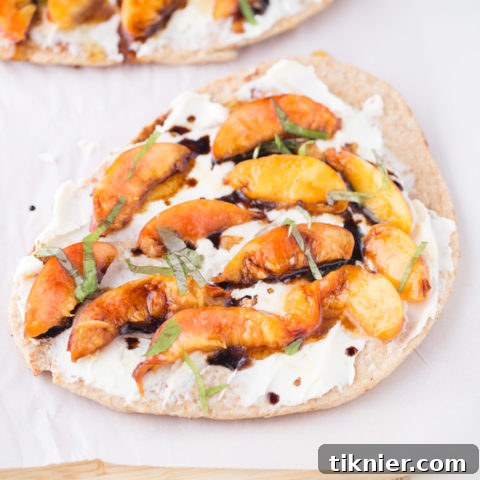 Grilled Nectarine Flatbread with Mascarpone