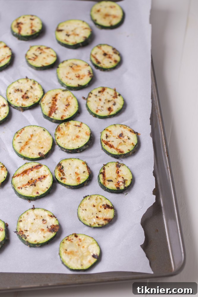 Garlic Parmesan Herb Zucchini - Pinterest image