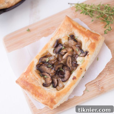 Mushroom Brie Pastries