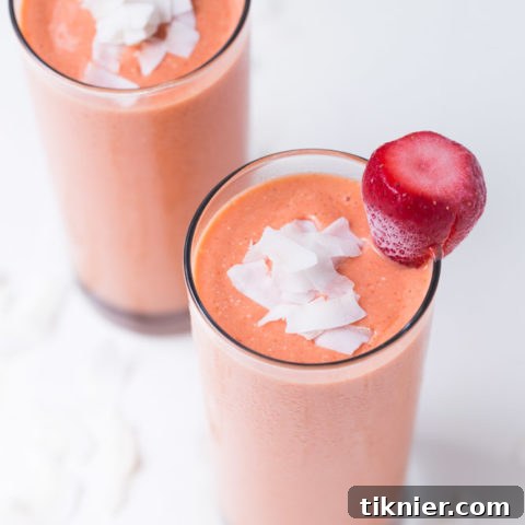 Tropical Strawberry Smoothie