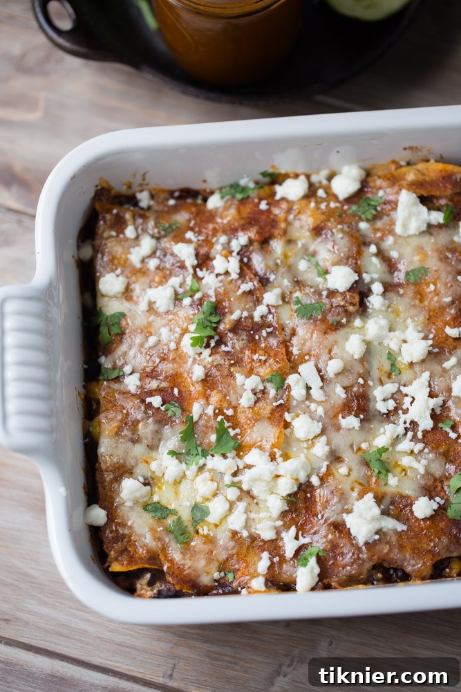 Vegetarian Enchilada Casserole - A hearty meatless bake