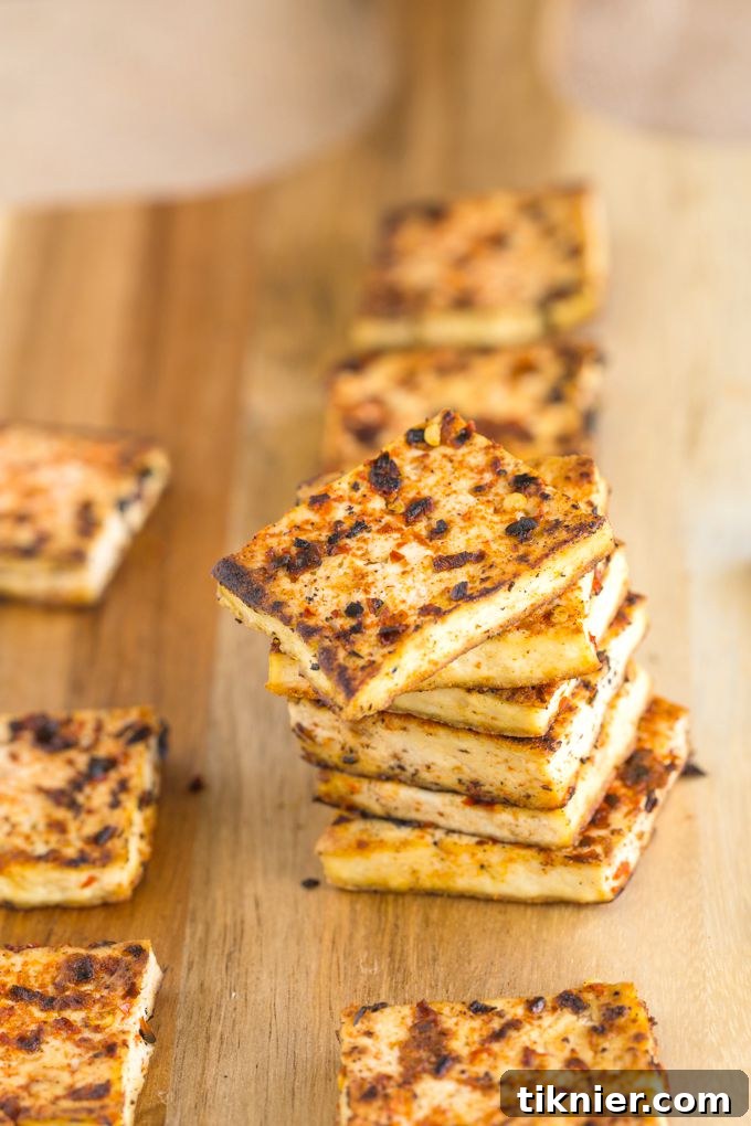 Pan Seared Tandoori Tofu - A protein-rich vegan option