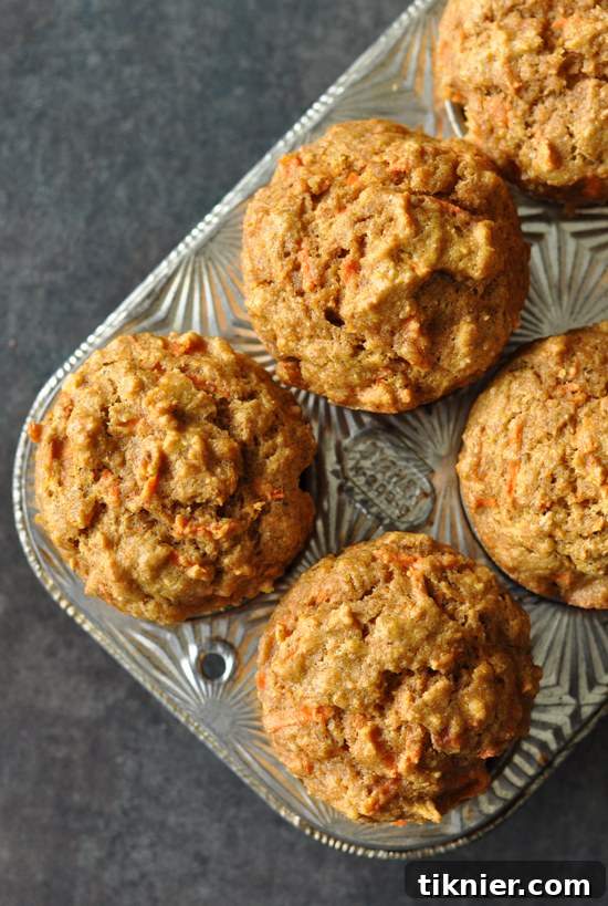 Wholesome Carrot Butternut Whole Grain Muffins, perfect for a healthy and satisfying breakfast.