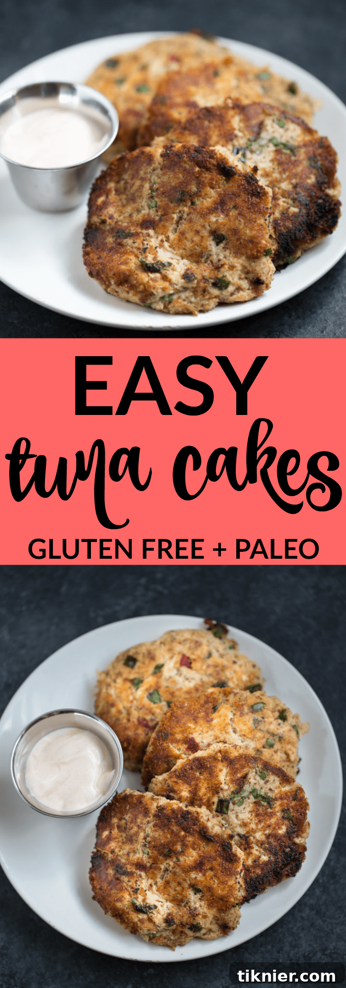 Easy Tuna Cakes (gluten free + paleo) for meal prep or quick dinners.