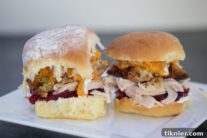 Ultimate Thanksgiving Stack 3 Thanksgiving Leftovers Sandwich made with all of your favorite leftovers! You can also use Christmas dinner leftovers in this recipe!