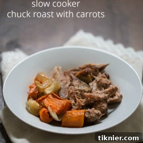 Easy Slow Cooker Chuck Roast with Carrots