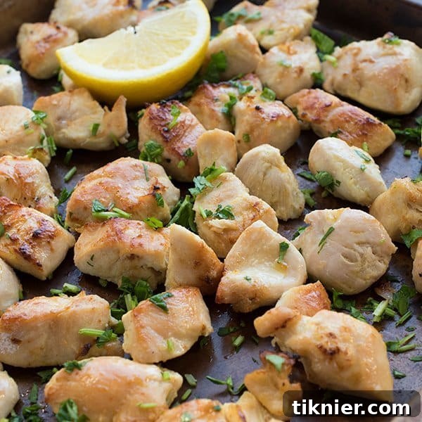Sheet Pan Lebanese Shish Tawook Chicken by The Lemon Bowl