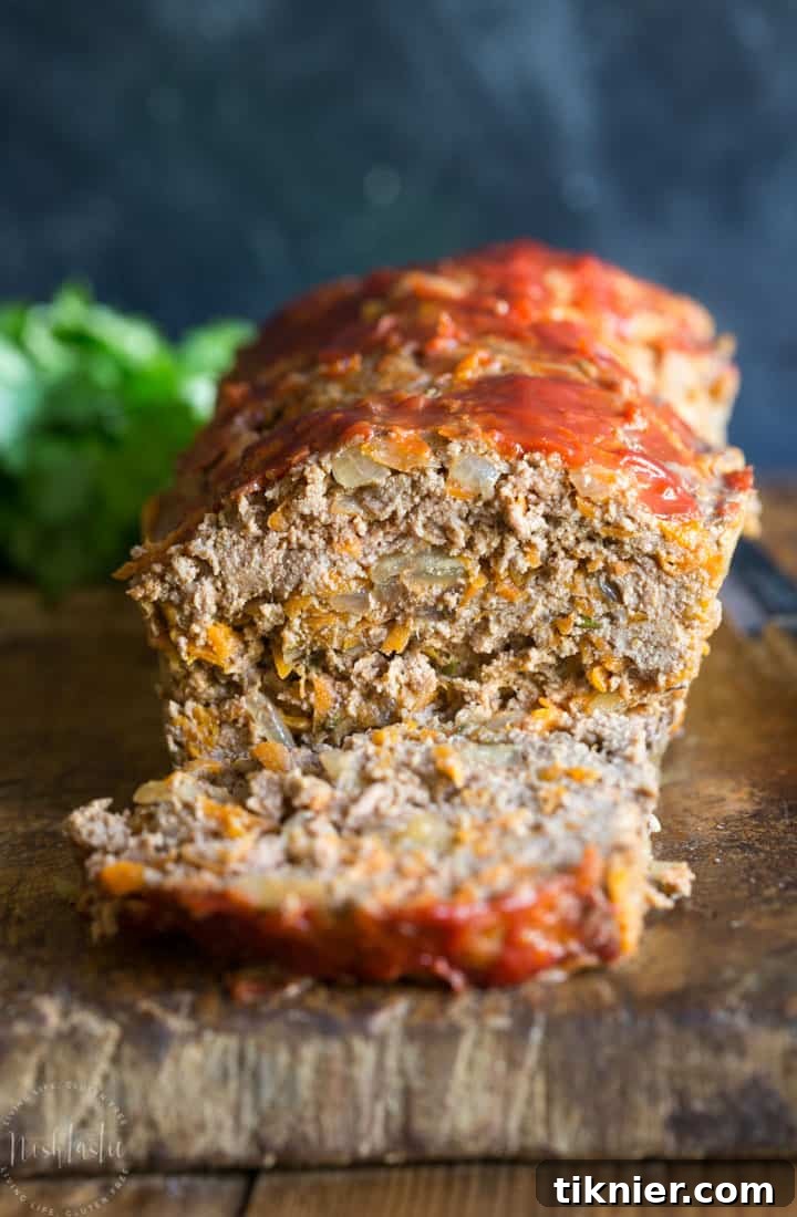 Easy Paleo Whole30 Meatloaf by Noshtastic