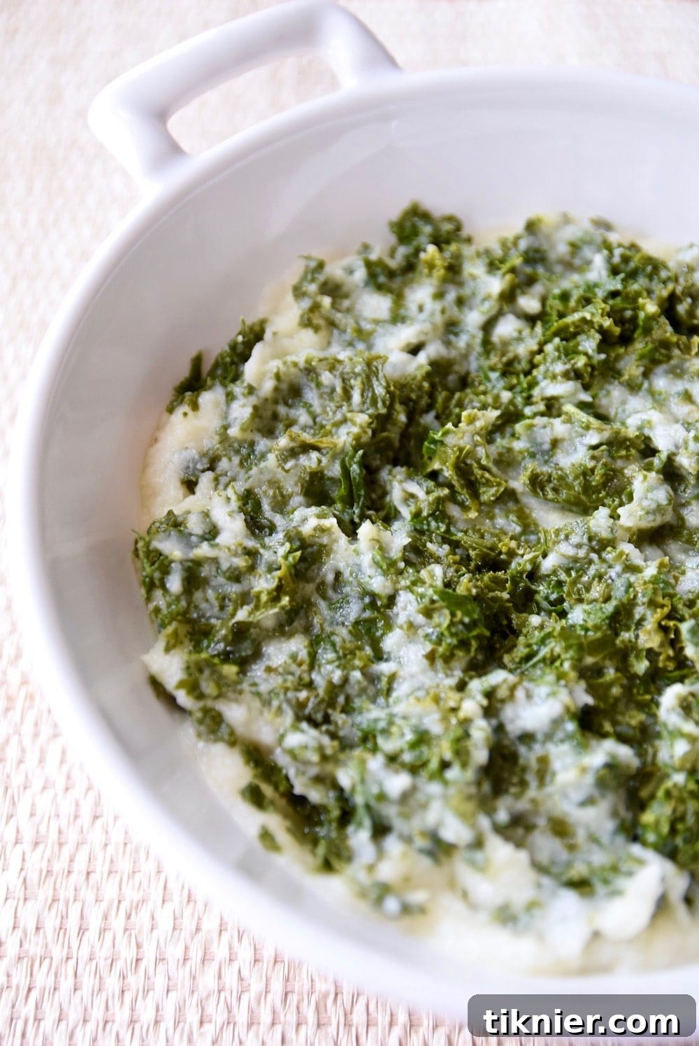 Paleo Mashed Cauliflower Kale by Tasting Page
