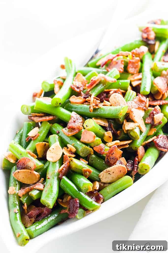 Pan Fried Green Beans Almondine by Wholesome Yum