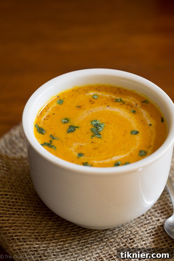 Moroccan Carrot Soup - This Gal Cooks #dairyfree #dinner #secretrecipeclub