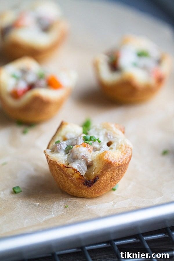 Cheesesteak Crescent Roll Cups: A delicious twist on a classic sandwich