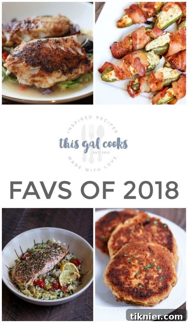 Happy New Year's Eve - a collage of favorite recipes from the past year. Looking forward to 2019 with more cooking and delicious meals!