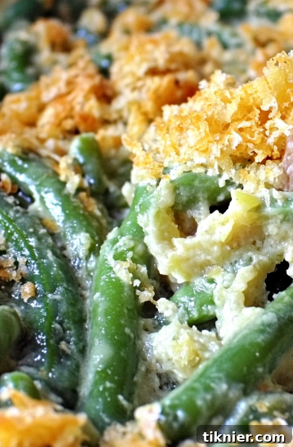 Simple and delicious Easy Green Bean Casserole made with low-cost ingredients, ideal for busy holidays.