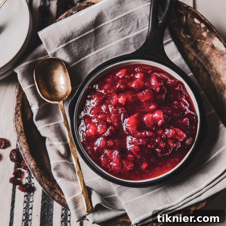 Homemade Cranberry Sauce with Apple Cider