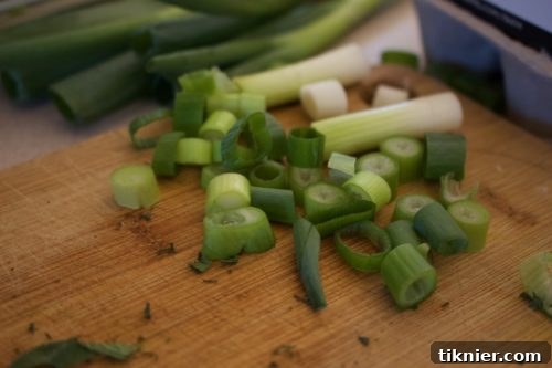 Close-up of freshly mixed herbed biscuit dough