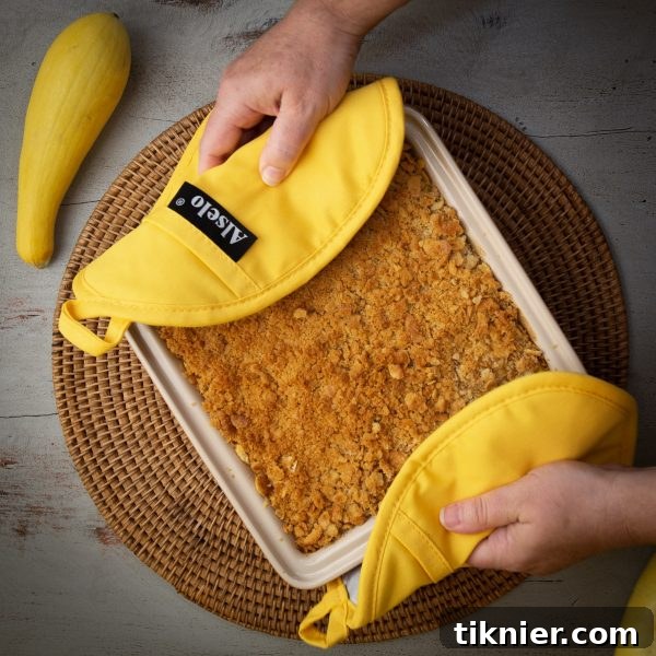 Classic Southern Squash Casserole in Le Creuset Dish