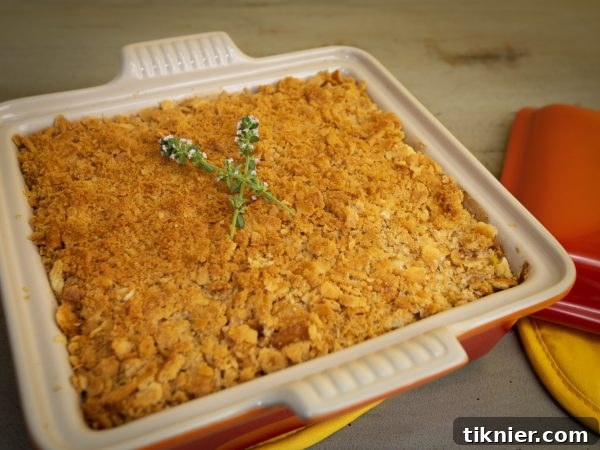 One serving of squash casserole