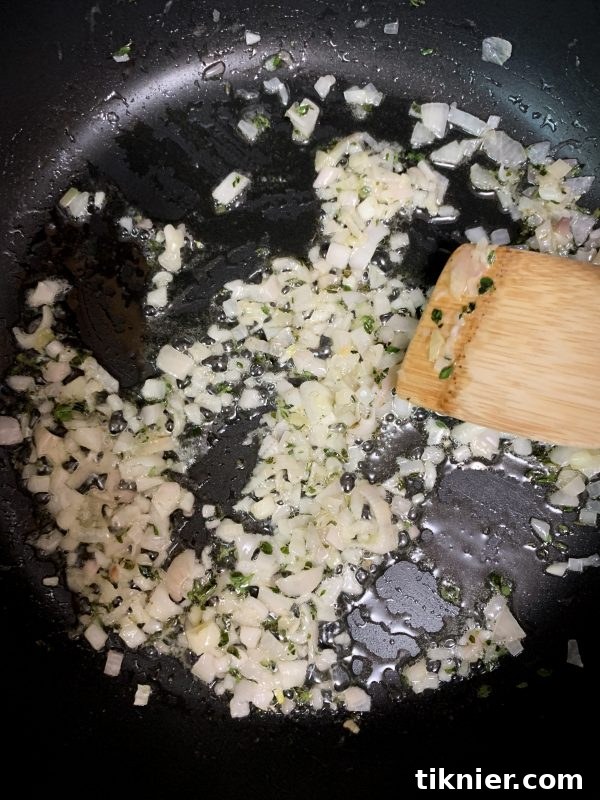 Sautéing shallots and lemon thyme