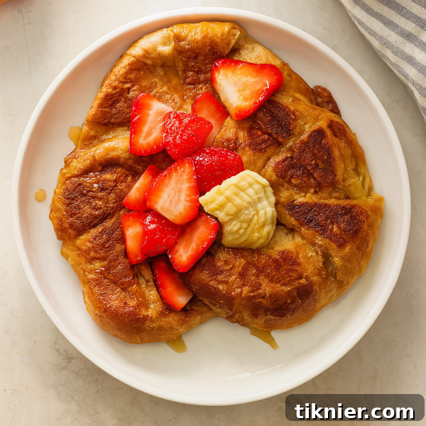 Delicate Cardamom Orange Blossom Croissant French Toast