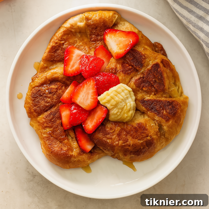 Cardamom Orange Blossom Croissant French Toast
