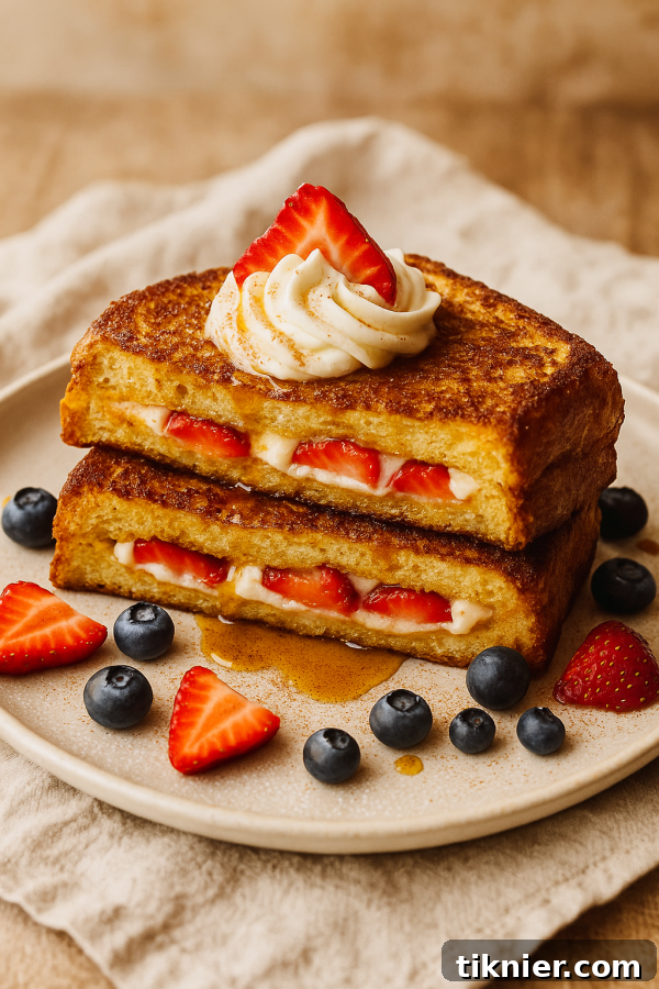 Cream Cheese and Jelly Stuffed French Toast