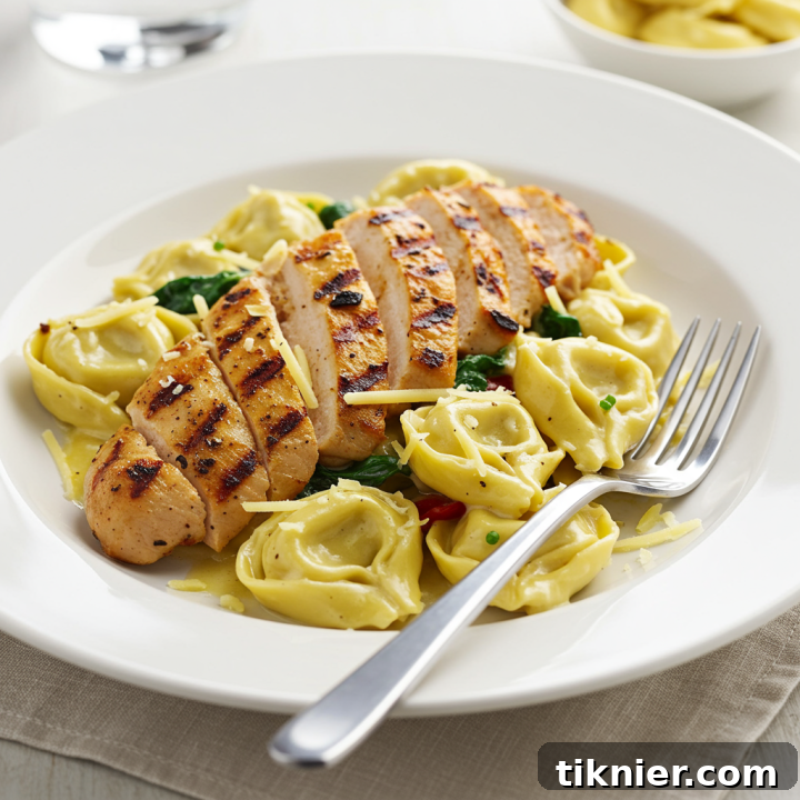 Spicy Chicken Tortellini Alfredo with Calabrian Chili Paste