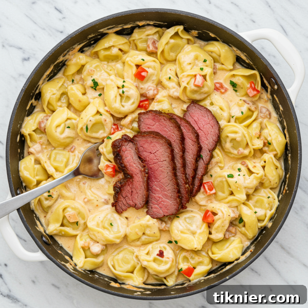 Philly Cheesesteak Tortellini with Giardiniera Kick 2 Philly Cheesesteak Tortellini with Giardiniera