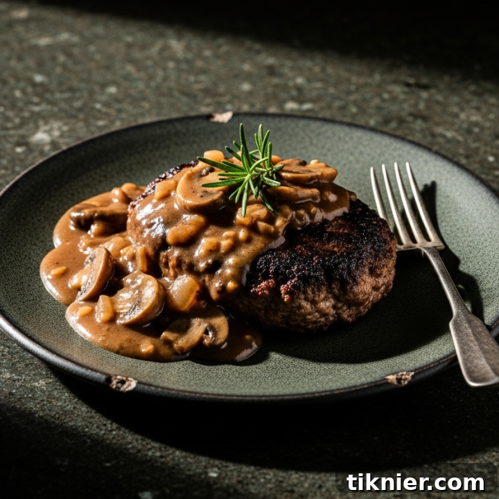 Homemade Salisbury Steak Recipe with Mushroom & Onion Gravy