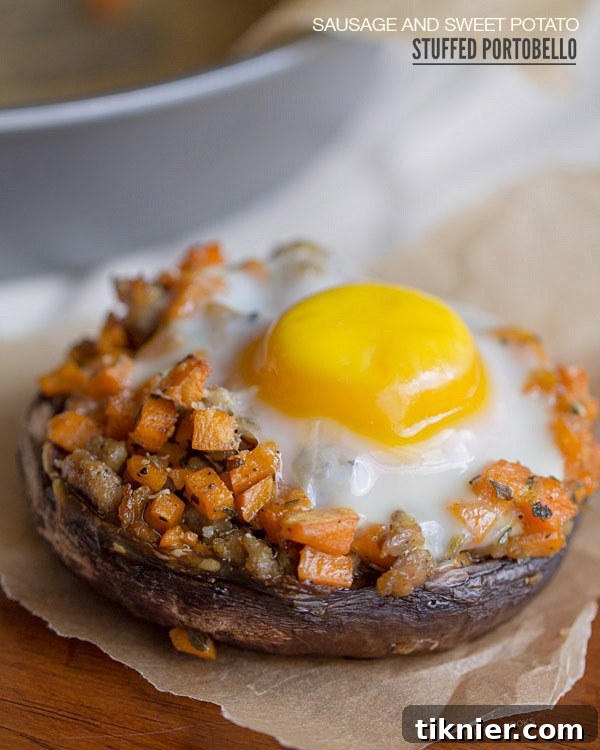 A vibrant bowl of protein-packed sweet potato and sausage breakfast