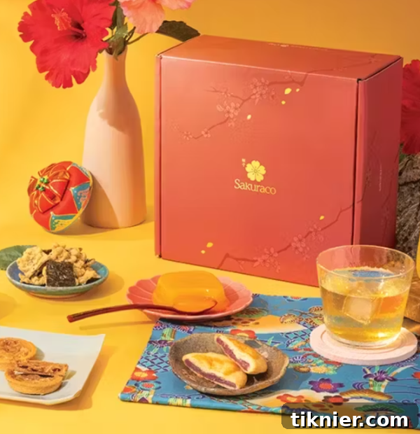 Enjoying a Sakuraco Japanese Snack Box