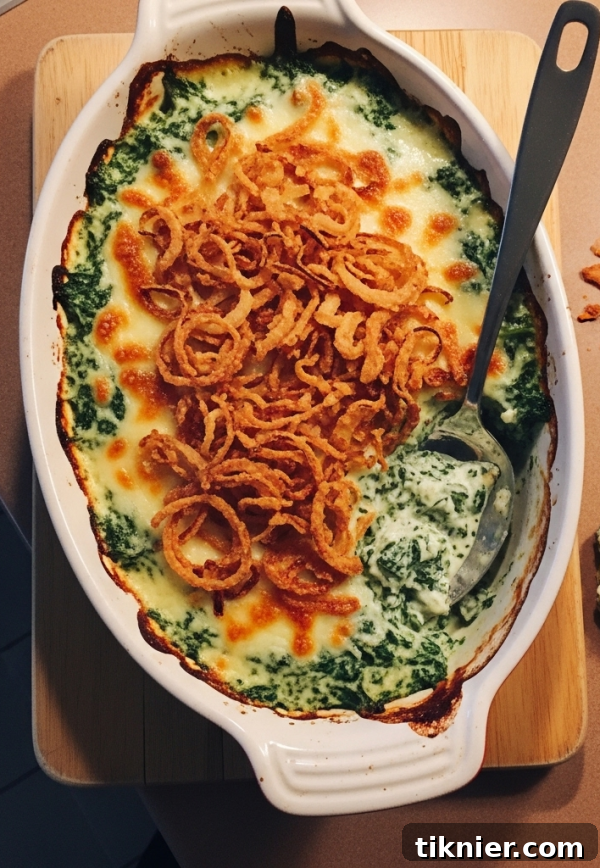 Ultimate Spinach Casserole Recipe Card