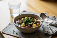 The Smoky Secret: Hearty Ground Beef Soup
